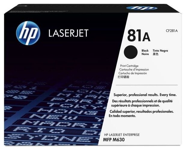 Картридж HP CF281A №81A для LaserJet Enterprise MFP M6301 10500стр Черный