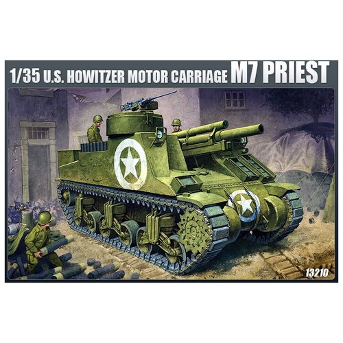 Academy 13210 САУ M7 Priest 1:35 база под сау m12 academy масштаб 1 35