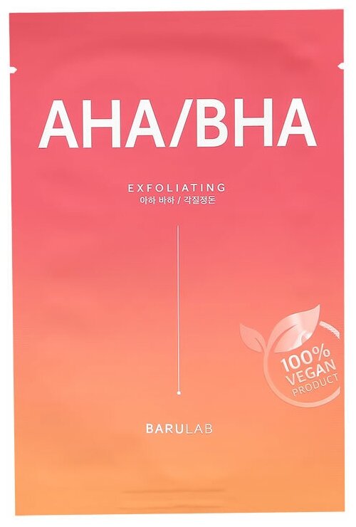 Маска для лица BARULAB с AHA, BHA-кислотами (обновляющая) 23 г