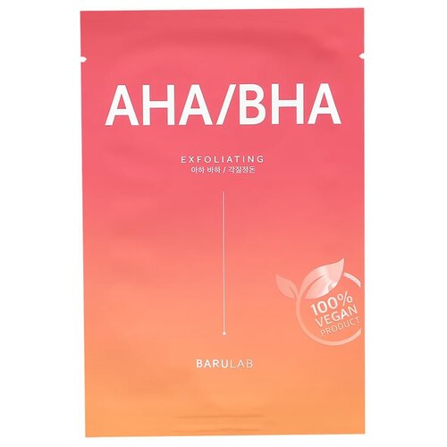 Маска для лица BARULAB с AHA, BHA-кислотами (обновляющая) 23 г маска для лица barulab маска для лица с aha bha кислотами обновляющая