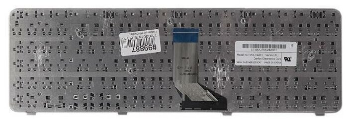 Клавиатура для ноутбука HP Compaq Presario CQ61 G61 CQ61-105er Series Плоский Enter Черная без рамки PN NSK-HA60R