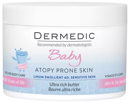 Dermedic Масло Linum Emollient Baby Atopy Prone Skin интенсивное липидовосполняющее с первого дня жизни, 225 мл, 225 г