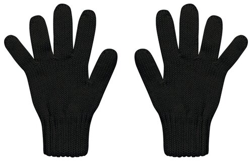 Перчатки Barbaras демисезонные, шерсть, размер 16, черный