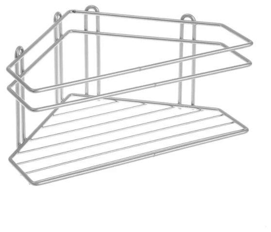 Полка бытовая настенная угловая 16*24*10 см