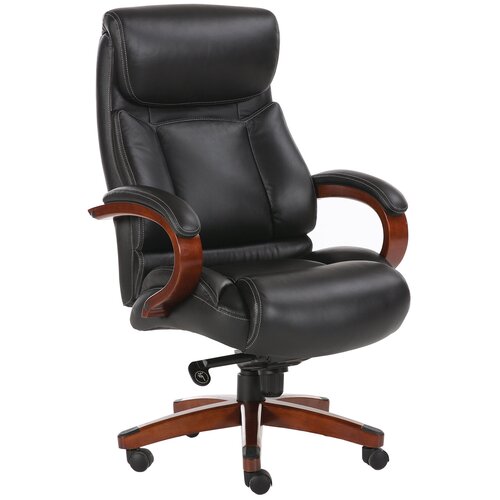 фото Компьютерное кресло brabix infinity ex-707 для руководителя, обивка: натуральная кожа, цвет: черный