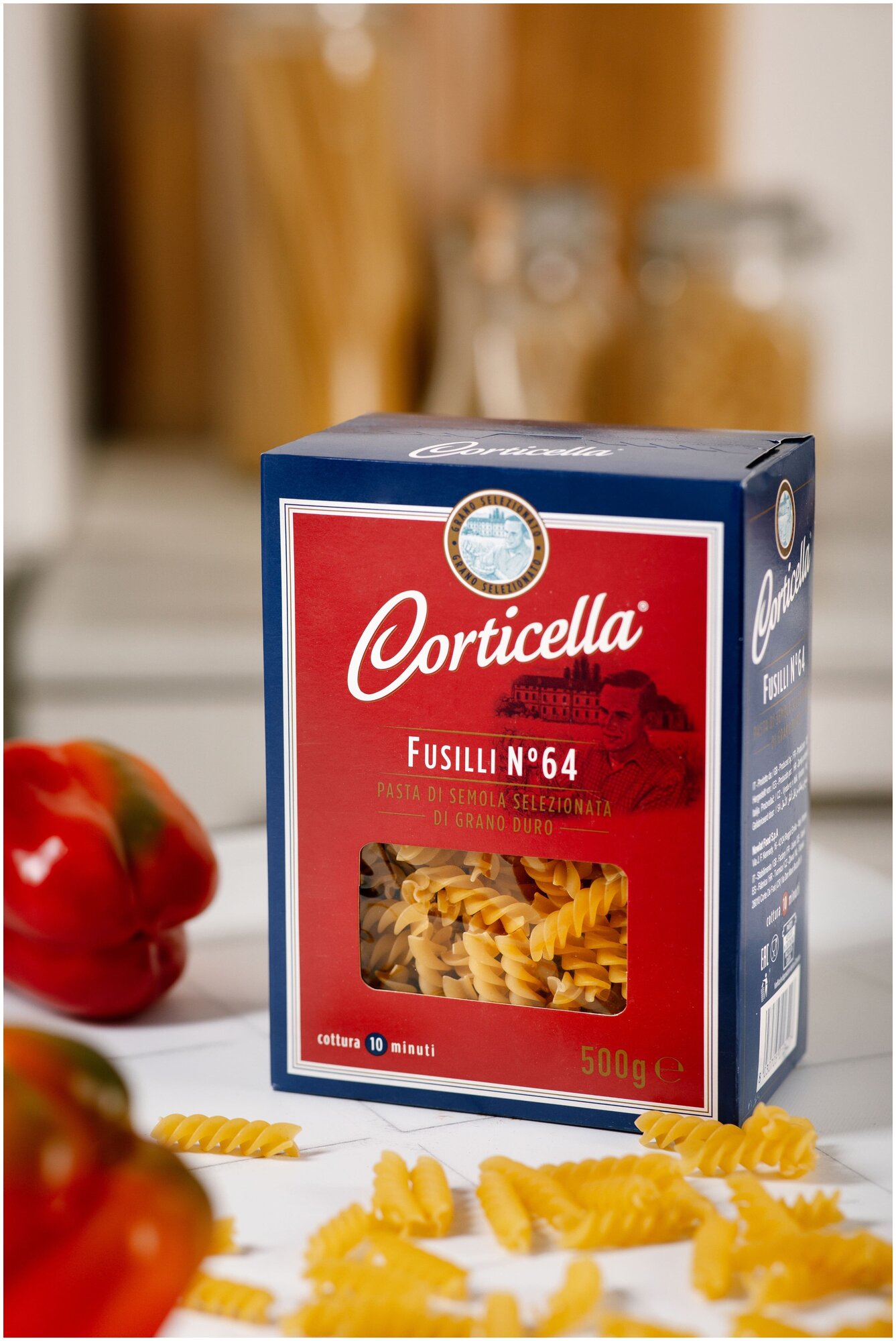 Макаронные изделия "Corticella" Fusilli №64 Спирали, 500 грамм