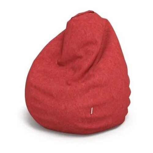 фото Кресло-мешок (груша) замша (130*90 см) красный бока