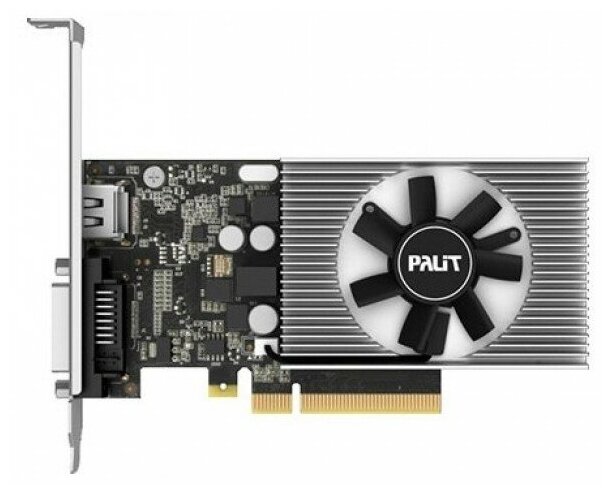 Видеокарта Palit PA-GT1030 2GD4 nVidia GeForce GT 1030 2048Mb PCI-E 64bit DDR4 1151/2100 DVIx1/HDMIx1/HDCP Ret low profile