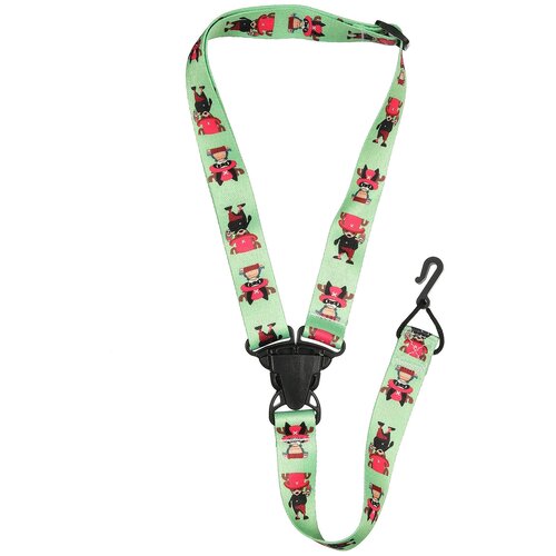 Tutti Ls-u001-12 - Ремень для укулеле Зелёный 1711₽