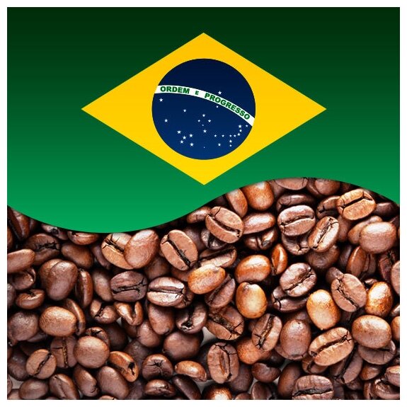 Шантирус Кофе Бразилия Сантос арабика в зернах coffee Brazil santos (Бразил) 250г - фотография № 1