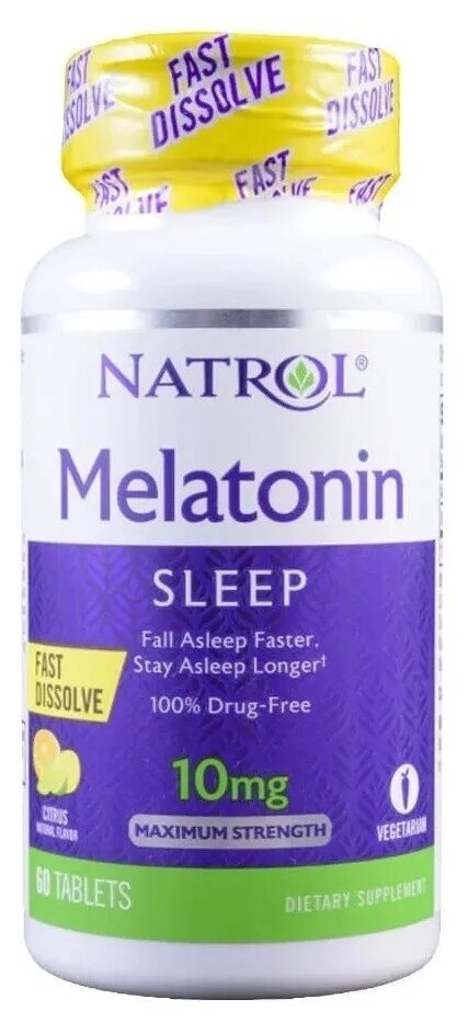 NATROL Melatonin Fast Dissolve  10 mg (60 )