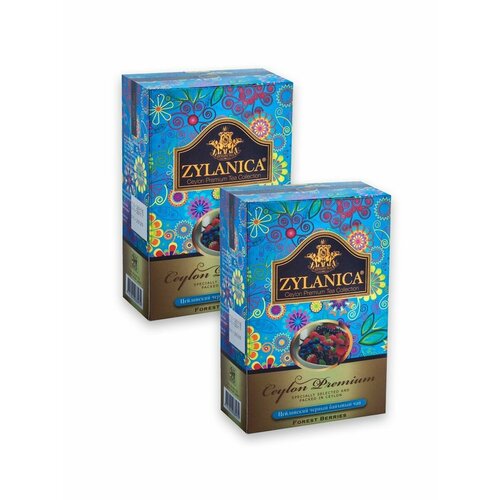 Чай чёрный ZYLANICA Ceylon Premium Collection Лесные ягоды 100 гр. - 2 шт