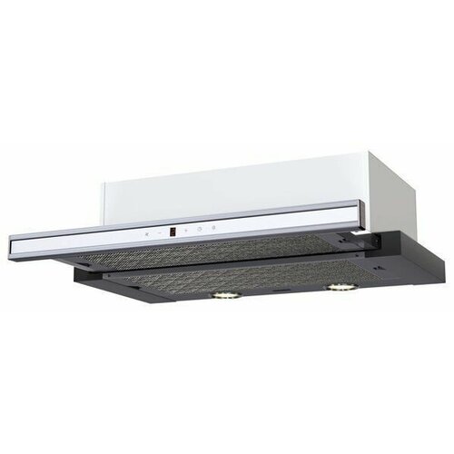 Встраиваемая вытяжка KRONASTEEL kamilla sensor 600 белое стекло 2 мотора 50000000₽