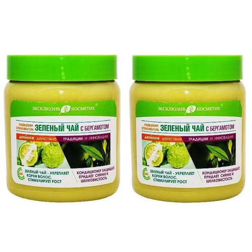 Кондиционер ополаскиватель Эксклюзивкосметик-М, Зеленый чай с бергамотом, 500 мл, 2 шт.