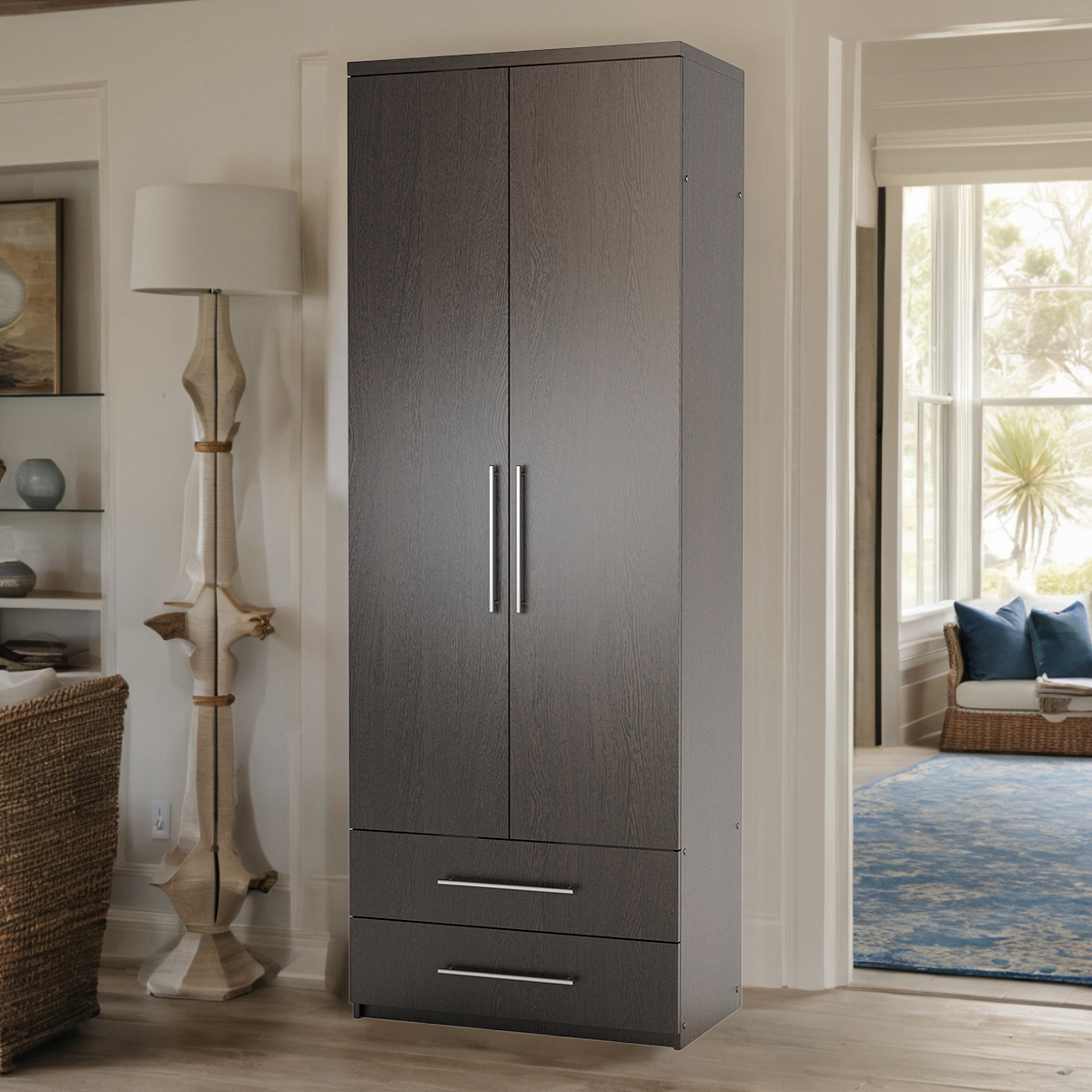 фото Шкаф комбинированный с ящиками Шарм-Дизайн Мелодия МКЯ-22 100х60х240 белый