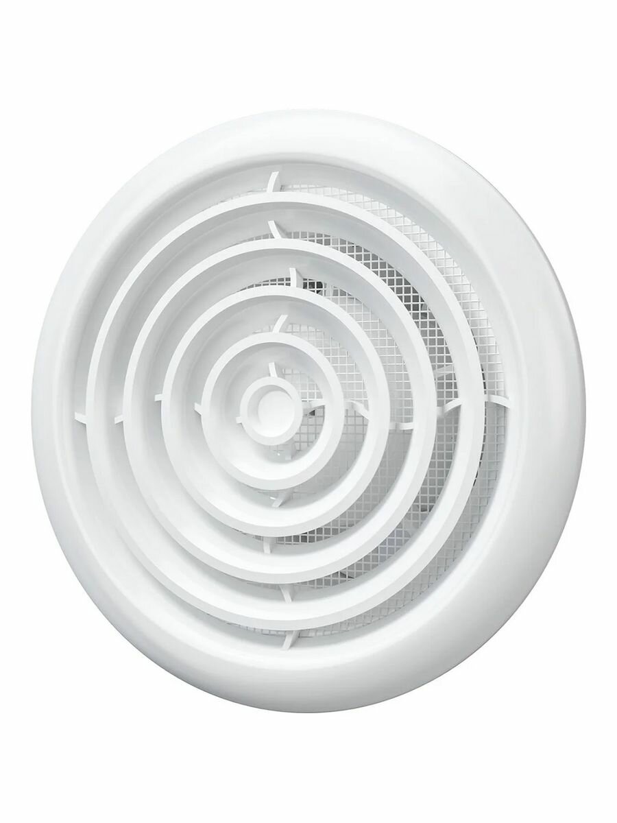 Вентилятор вытяжной Era FLOW 4S BB, D100 мм, белый, мощность 14Вт, с обратным клапаном, крепление стена/потолок — фото 1