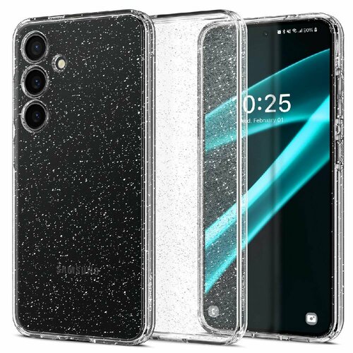 Чехол Spigen на Samsung Galaxy S24 Plus (ACS07325) Liquid Crystal Glitter / Спиген чехол для Галакси С24 Плюс силиконовый, противоударный, с защитой камеры, блестки