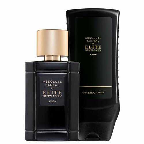 AVON Набор Absolute Santal by Elite Gentleman мужской (туалетная вода 50мл+Шампунь-гель 250мл) туалетная вода и гель для душа и рюкзак набор в подарок