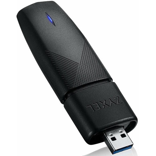 Двухдиапазонный Wi-Fi USB-адаптер Zyxel NWD7605, AX1800, 802.11a/b/g/n/ac/ax (600+1200 Мбит/с), USB3.0