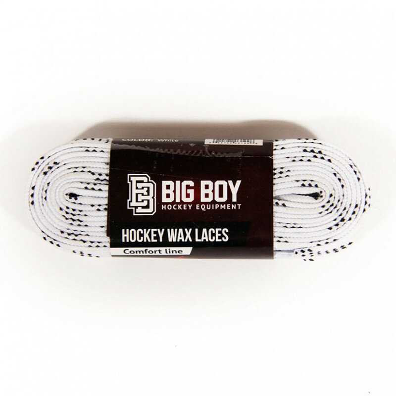 Шнурки для коньков Big Boy Comfort Line с пропиткой, Bb-laces-cl-305wt, 305см, белый (305см)