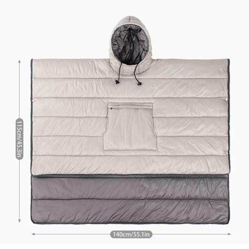 Спальный мешок-пончо Naturehike Cloak sleeping bag NH18D010-P (Desert Yellow) стильные пончо и кейпы импелен х