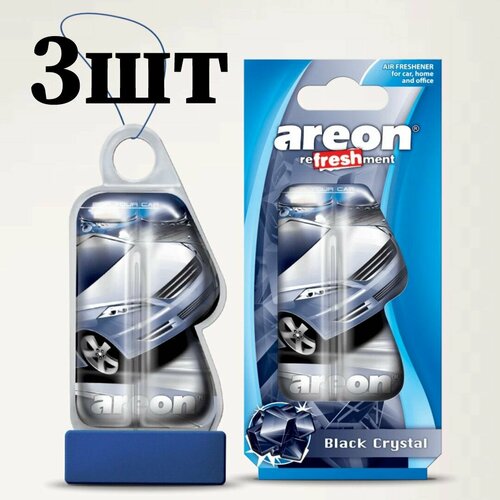 Ароматизатор гелевый AREON CLASSIC AUTO Black crystal 3шт