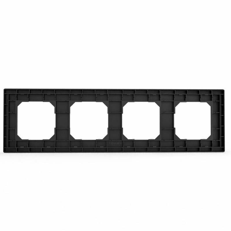 Рамка 4-м Pixel универс. карбон TOKOV ELECTRIC TKE-PX-RM4-C14 - фото №4