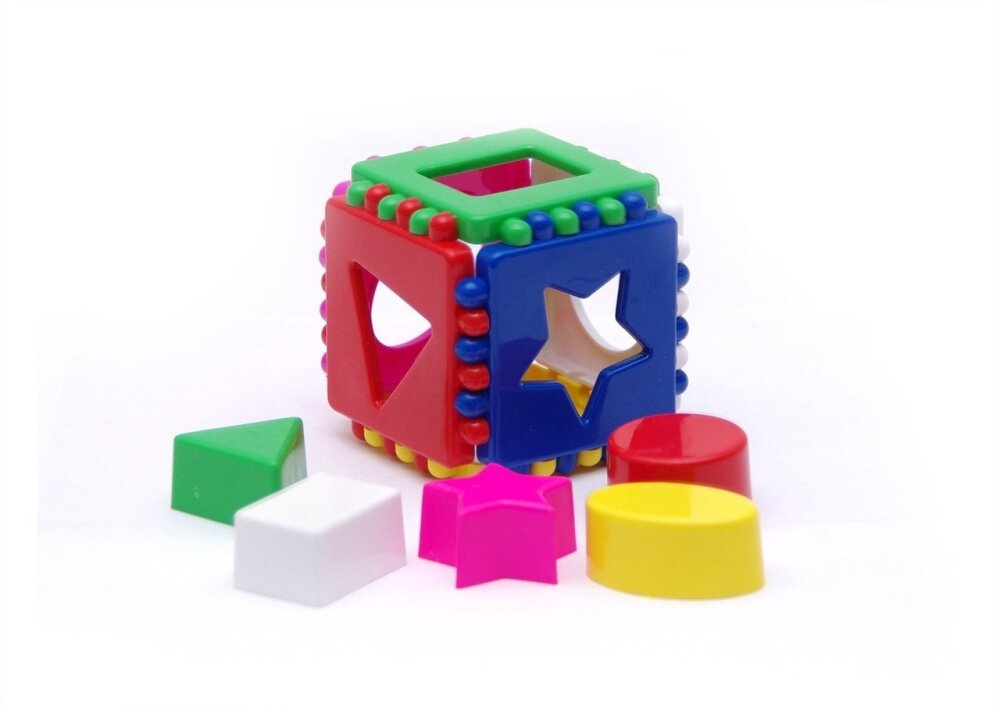Развивающий кубик Каролина Логический, малый, пластик (40-0011)