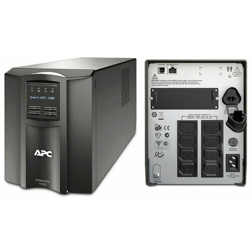 Источник бесперебойного питания APC Smart UPS 1000i источник бесперебойного питания apc smart ups smt750ic 500вт 750ва черный