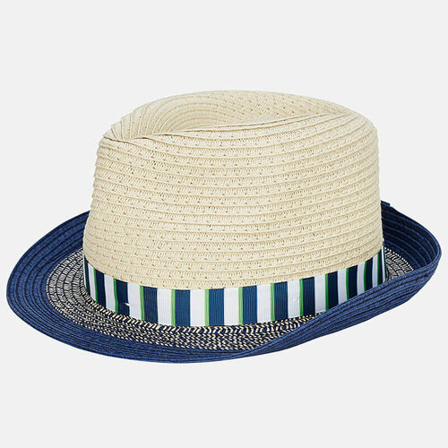 Шляпа Mayoral, размер 56, бежевый, синий