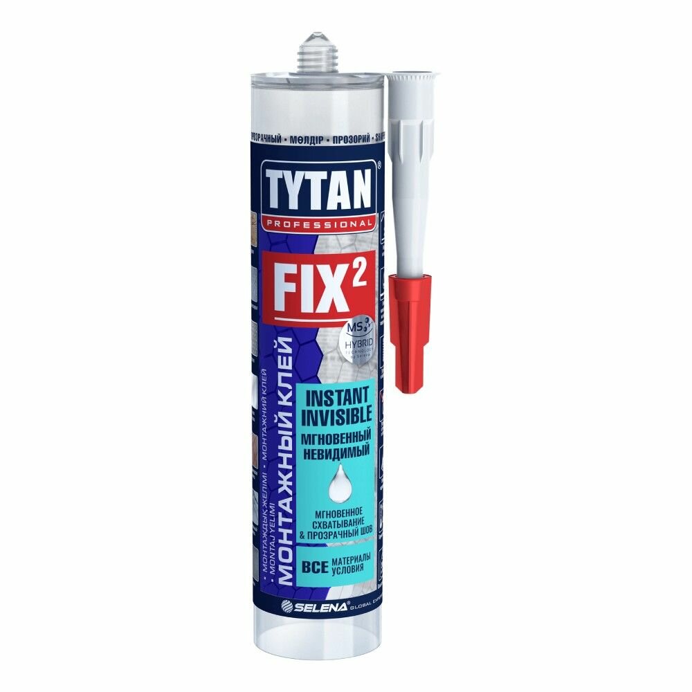 Монтажный клей Tytan Professional Fix Instant Invisible (мгновенный и невидимый) прозрачный 290мл