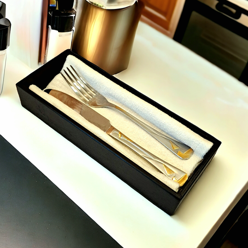 Лоток для подачи столовых приборов, цвет черный