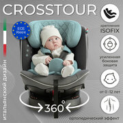 Автокресло группа 0123 (0-36) Sweet Baby Crosstour 360 SPS Isofix Grey/Turquoise