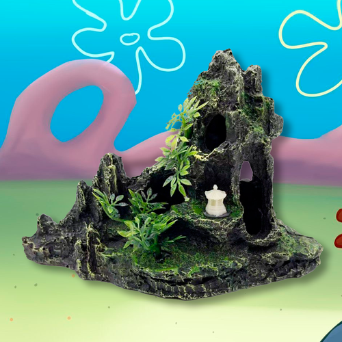 Декор для аквариума для рыбок плешоп домик для рыбок в аквариум грот Скалы и пещеры 23х16х85 см 959₽