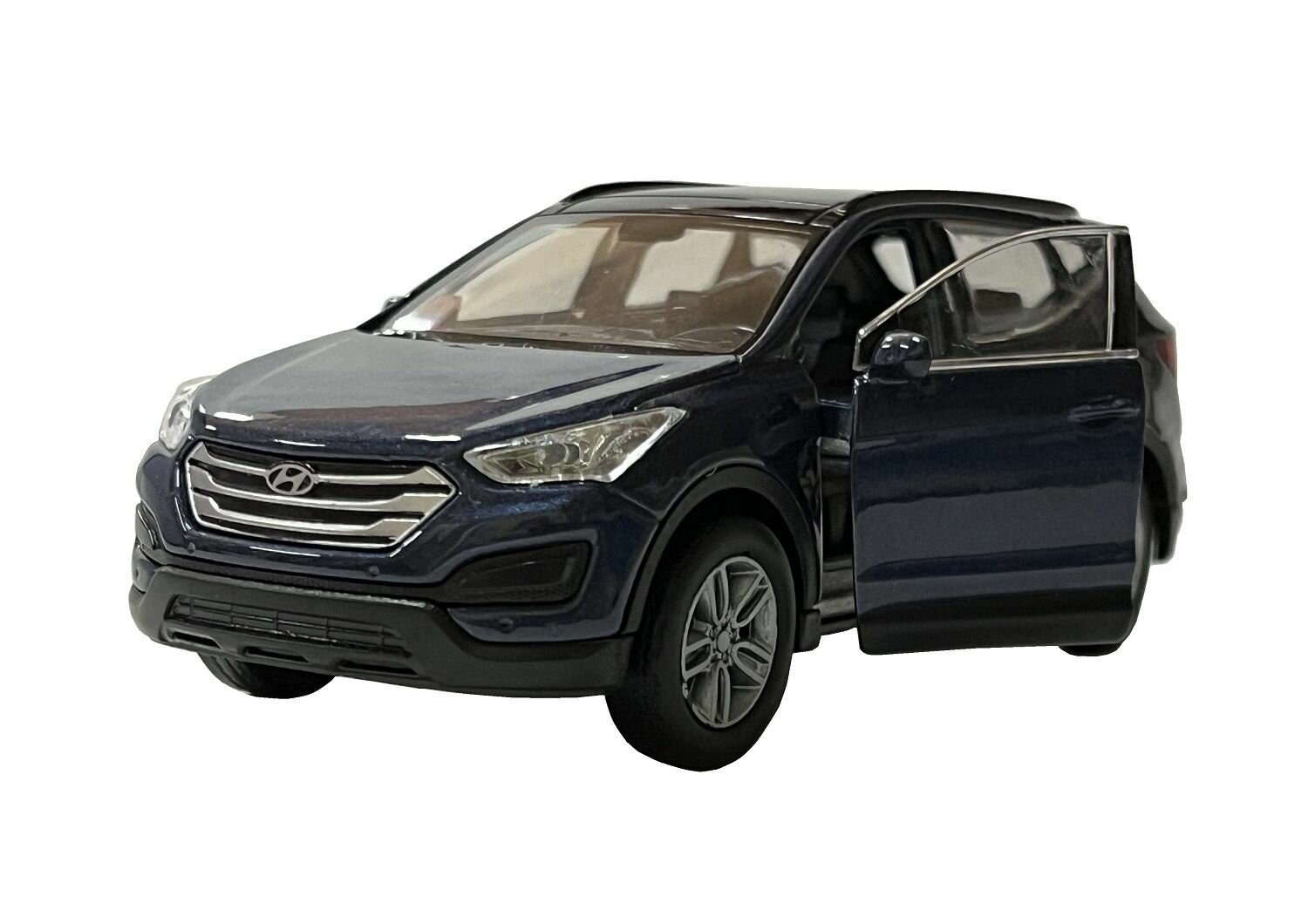 Модель машины 1:38 Hyundai Santa Fe синий 43677 Welly