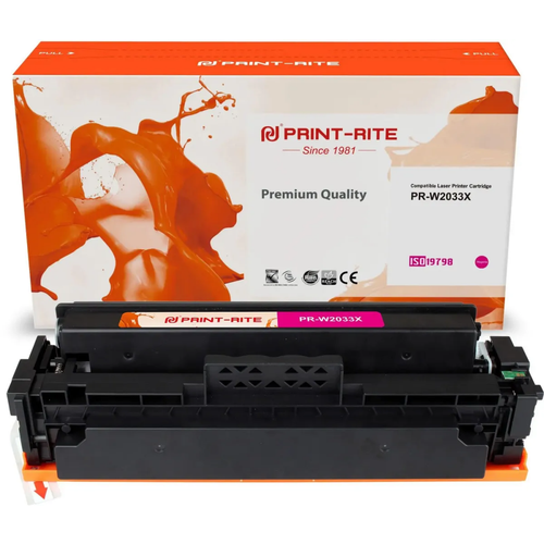 Картридж Print-Rite Magenta (PR-W2033X) картридж canon 702m 9643a004 6000 стр пурпурный