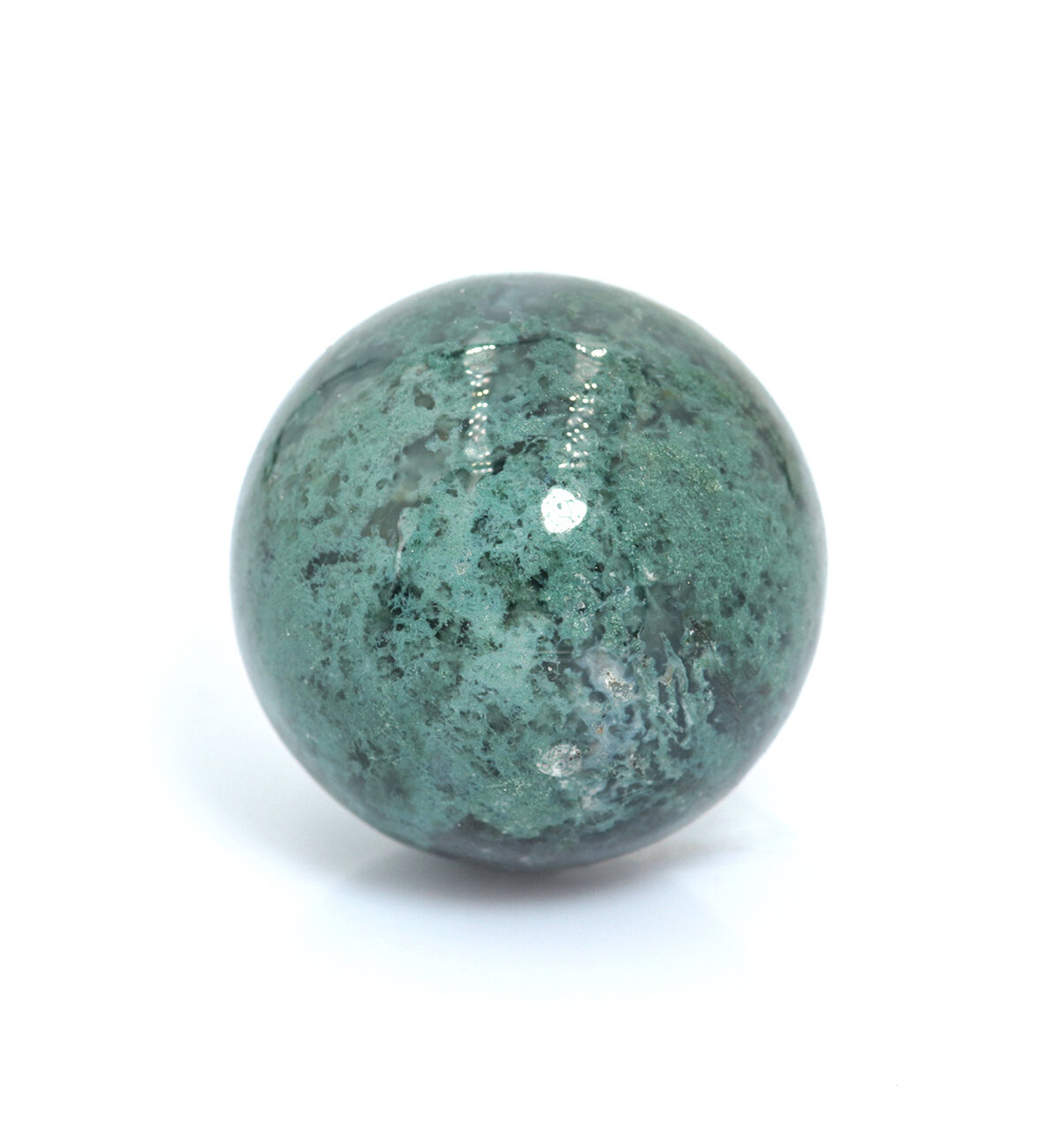 Натуральный камень (минерал) Моховой Агат, шар (2,4-2,6 см)