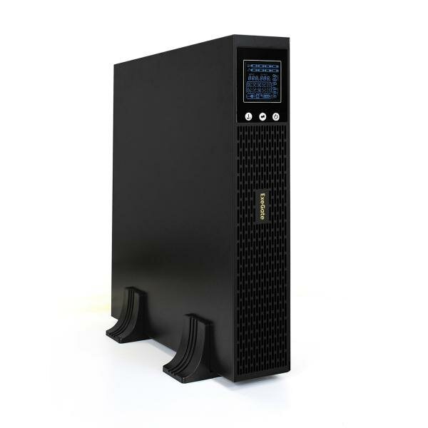 ИБП Pure Sine Wave ExeGate SinePower UHB-3000. LCD. AVR.1SH.4C13. RJ. USB.2U <3000VA/2400W, LCD, AVR, 1*Schuko+4*C13, RJ45/11, USB, Rackmount 2U/Tower,