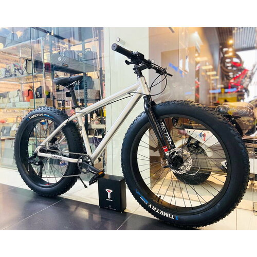 Fatbike Горный велосипед Фэтбайк TimeTry TT288 2640 дюймов взрослый мужской и женский для прогулки скоростной спортивный велик для подростков серебристый 38990₽