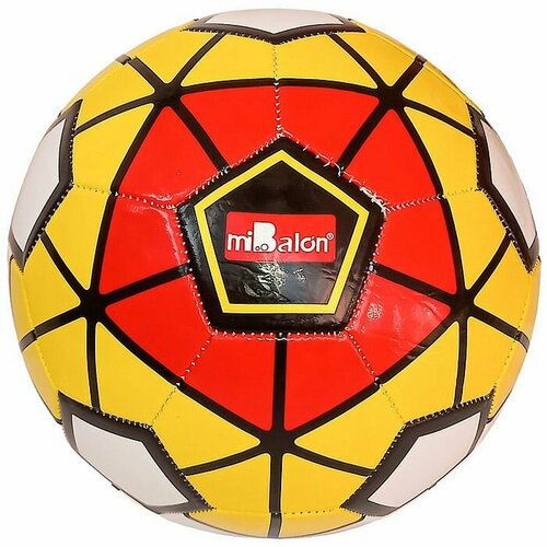 Мяч футбольный MIBALON 5 3-слоя PVC 1 6 280 гр желтыйкрасный 1050₽