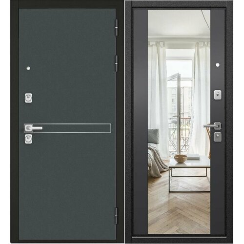 Мастино CITY PRIME D-4/164 Черный муар-Оскуро, зеркало 960 правая