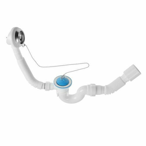 Сифон для ванны АНИ Пласт Варяг VE155 1 12х 4050 мм с переливом с гофрой 4050 мм 972₽