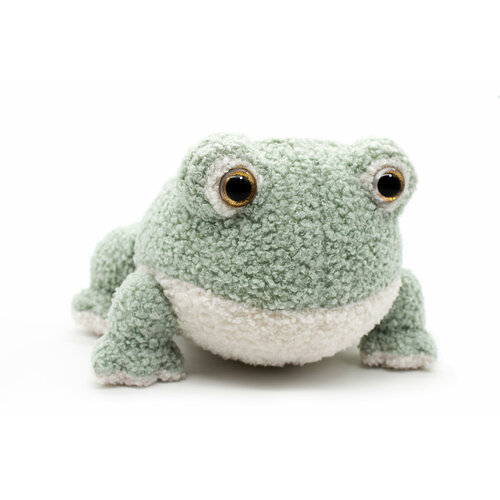 Мягкая игрушка Дивале Лягушка серо-зелёная 18 см