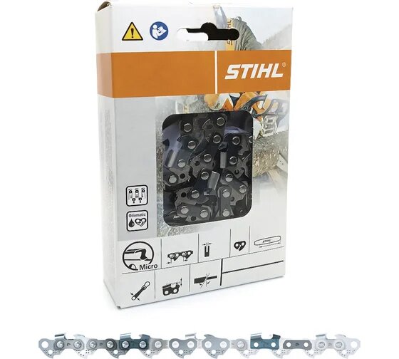 Цепь STIHL Picco Micro 63, 1.3мм, 50 звеньев, для легких цепных пил, 3/8 дюйма