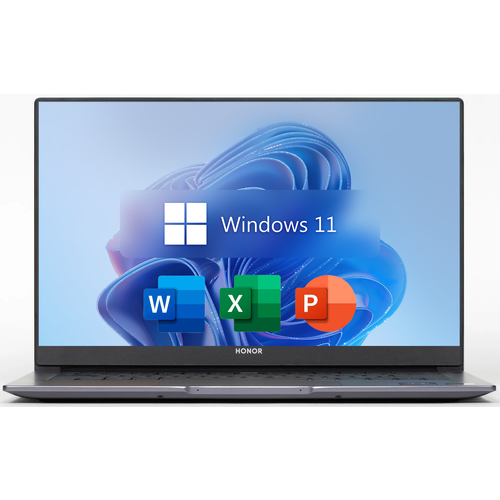 14 Ноутбук Honor MagicBook 14 IPS 100 sRGB AMD Ryzen 7 5700U 43 ГГц RAM 16 ГБ DDR4 SSD 2 ТБ AMD RX Vega 8 Windows 11 Pro Office 2021 Pro Plus Алюминий Русская раскладка 84990₽