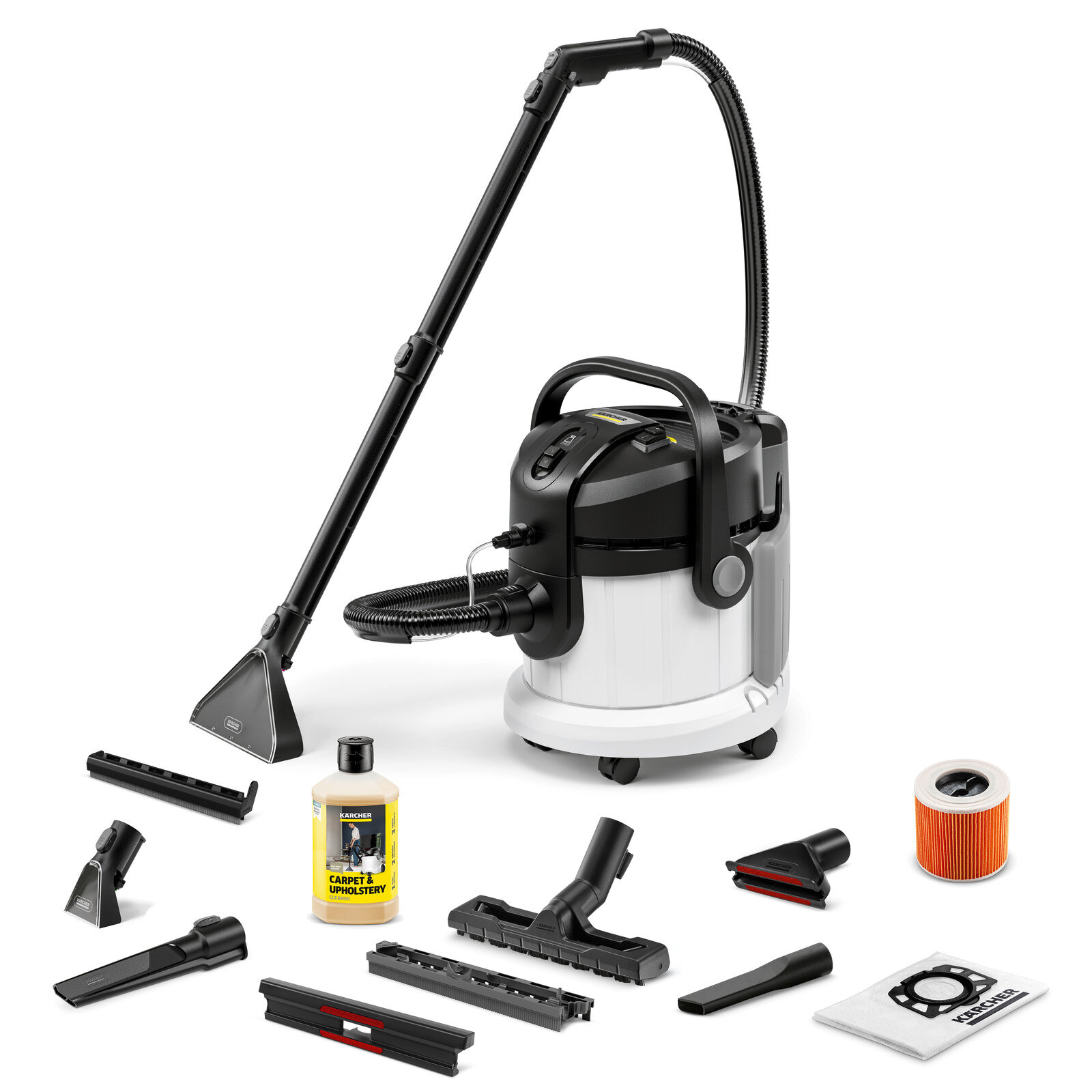 Моющий пылесос Karcher SE 4 Plus (1.081-170.0), 1000 Вт, съемный бак для воды 4 л, система 2 в 1 — фото 1