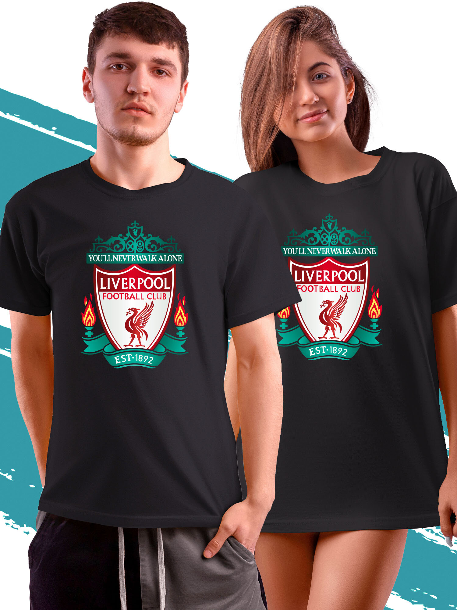 Футболка PhilShop Liverpool-Ливерпуль, размер S, черный