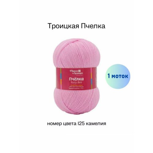 Пряжа Троицкая Пчелка 125 камелия