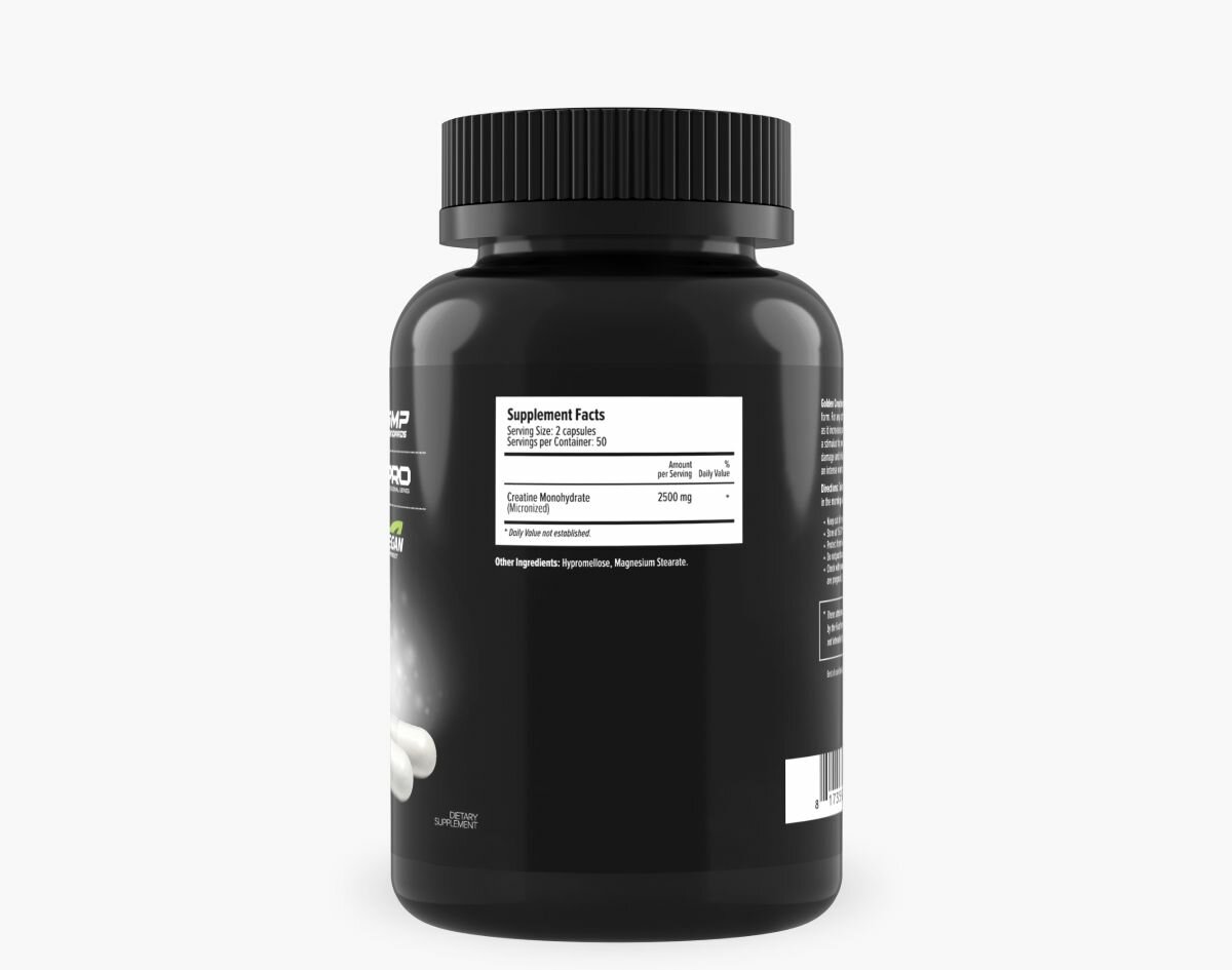 Креатин моногидрат микронизированный в капсулах Maxler 100% Golden Creatine Caps 100 шт. — фото 1