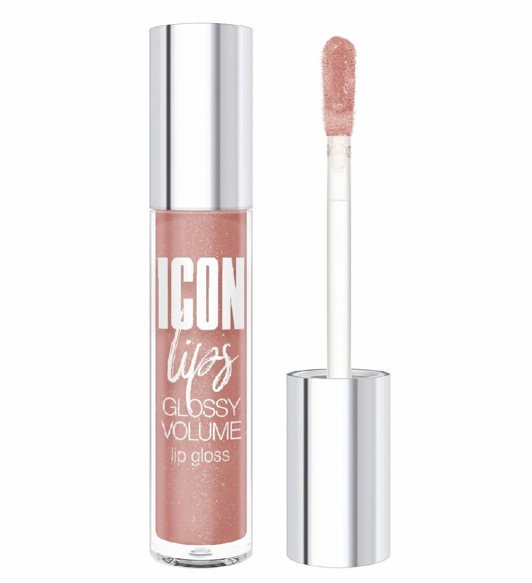 Luxvisage Блеск для губ Icon lips glossy volume, тон 507 Desert Taupe